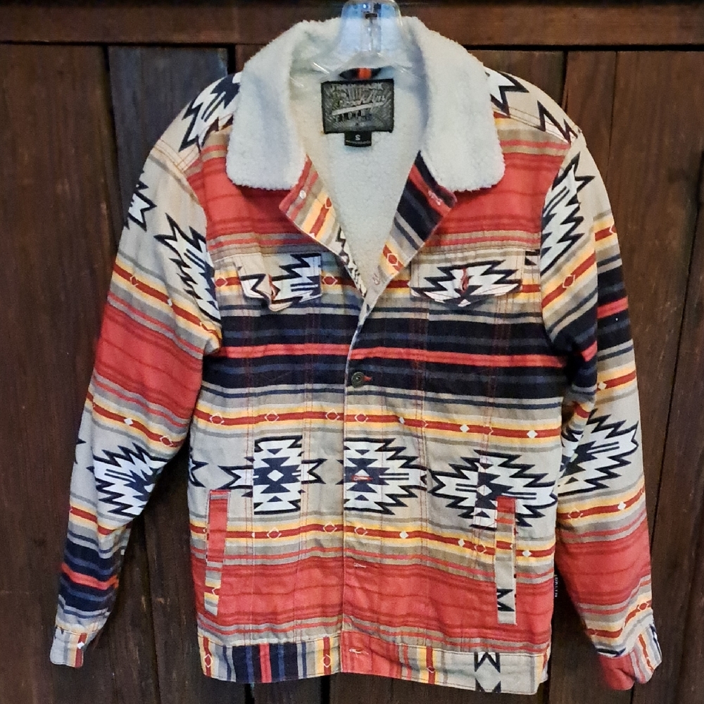 Brooklyn Cloth Mfg Denim Southwestern Print S Jacket